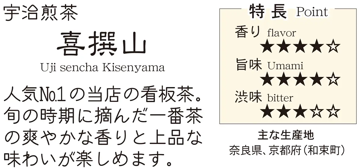 宇治煎茶 喜撰山